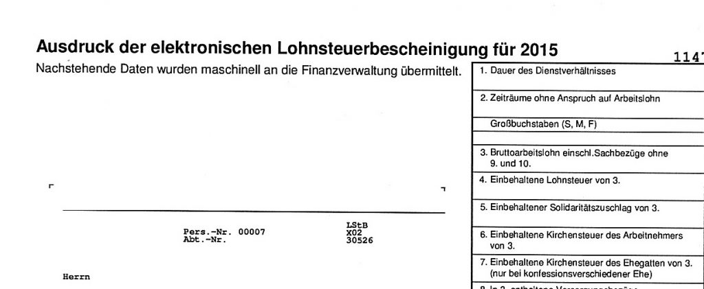 Steuern: Lohnsteuerbescheinigung, Kirchensteuer und Solidaritätszuschlag