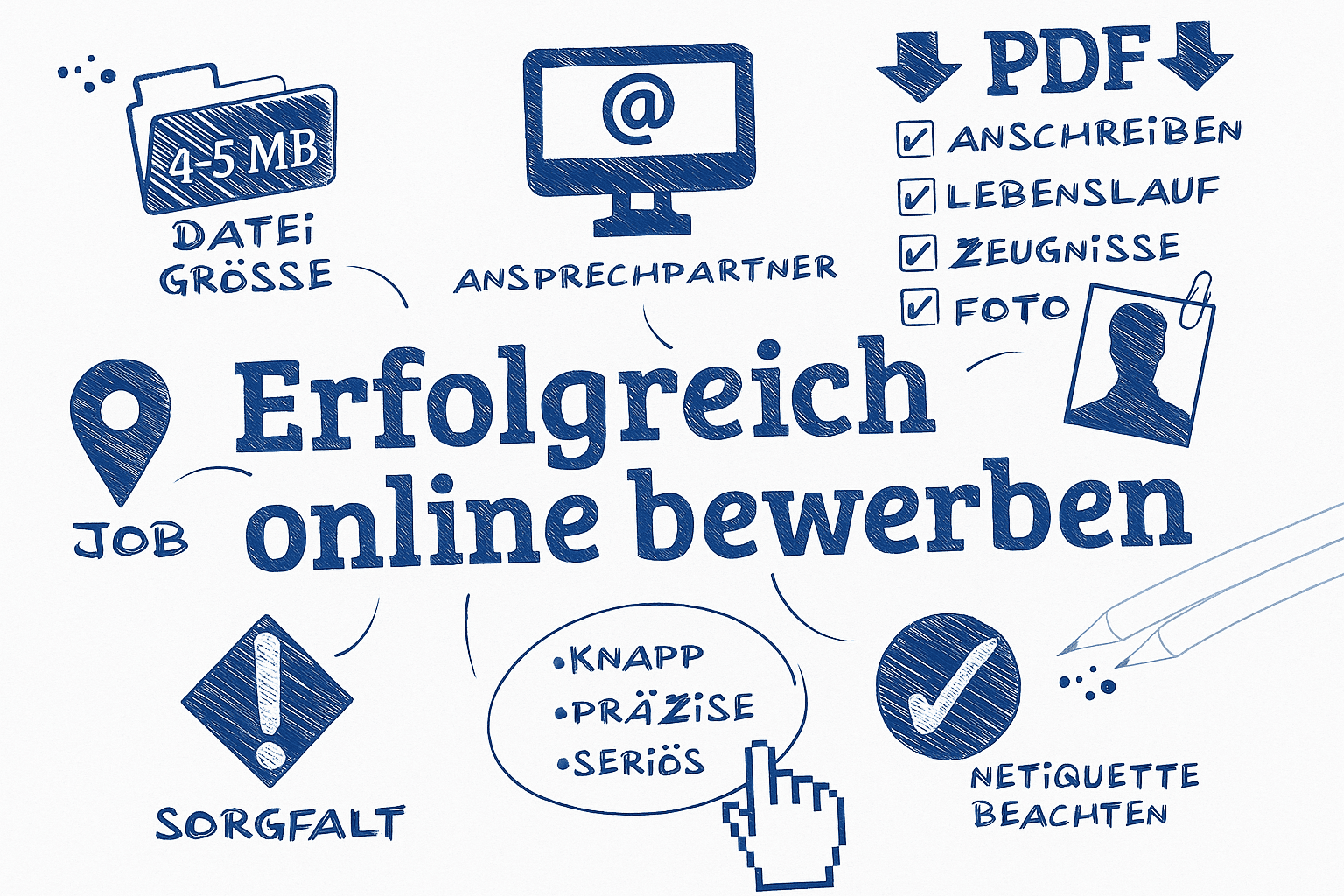 Auch bei einer Onlinebewerbung zählen Inhalt, Stil und Form